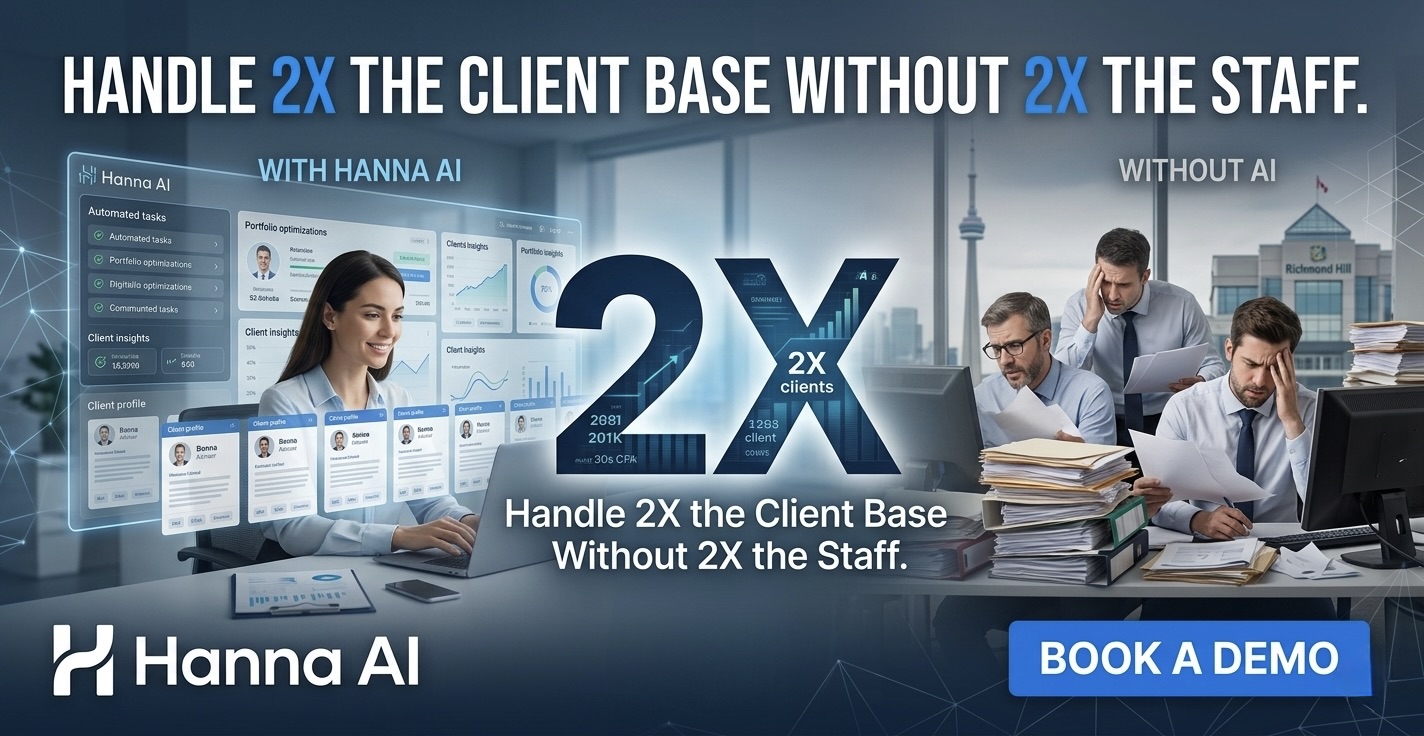 Handle 2X the client base without 2X the staff — Hanna AI